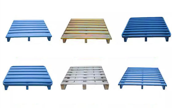 Customized Heavy Duty Steel Pallet Storage Warehouse Double Faced Metal Stacking Pallets