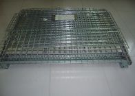 Stainless Steel Wire Mesh Cage , Collapsible Folded Wire Mesh Container Heavy Duty