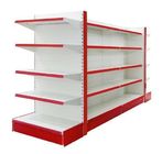 Double Sided Supermarket Display Racks , Convenience Store Shelving Units