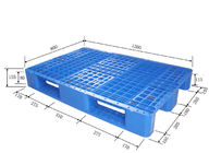 Double Sides 4 Way Industrial Plastic Pallets Multi Color Option High Load Capacity