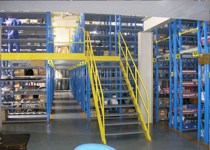 Multi Level Industrial Storage Mezzanine Racking Floors For Large Area Warehouse