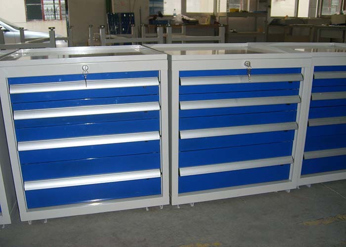 Waterproof Metal Tool Box On Wheels With Drawer For Warehouse Office