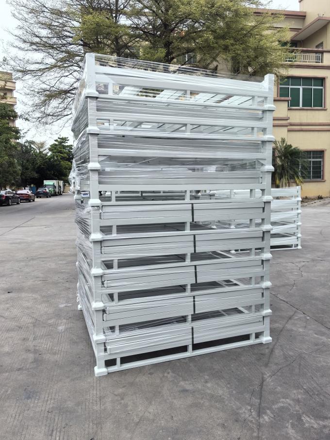 Customised Foldable Racks Customized Metal Stackable Warehouse Racks for Cloth Storage Foldable ...