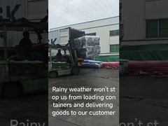 Shipped a 40-foot high-cube container of smoke-gray shelving to a customer in Kosovo