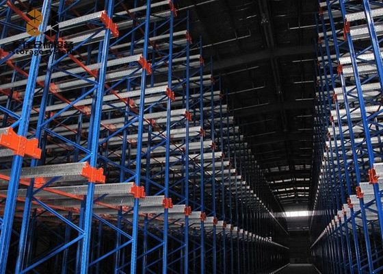 Easy Install Drive In Pallet Racking / Flow Through Pallet Racking System