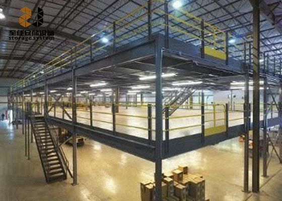Epoxy Powder Coated Factory Mezzanine Floors , Q235 Steel Mezzanine Racks
