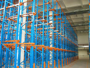 Warehouse Steel Drive In Pallet Racking System , Industrial Rack Shelving 
