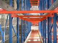 Orange / Blue Shuttle Pallet Racking Storage System , Selective Pallet Racking System