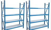 Multi Level Industrial Pallet Racking , Slotted Angle Commercial Racking And Shelving