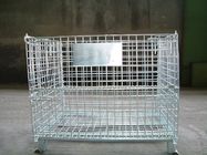Galvanized Movable Metal Wire Cages For Warehouse Storage 500-2000kg