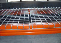 Strong Warehouse Pallet Shelving With Welded Galvanized Wire Mesh Decking