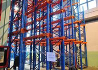 Durable Warehouse Multi Tier Drive In Steel Pallet Racks , 6000mm Racking Systems