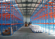 Durable Warehouse Multi Tier Drive In Steel Pallet Racks , 6000mm Racking Systems
