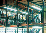 Powder Coating Industrial Steel Mezzanine Floors With Walkways For Warehouse