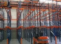 Cold Rolled Steel Galvanization Drive In Pallet Racking System