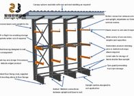 Powder Coating 300-1800mm Arm Cantilever Pallet Racking With Safelock