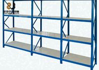 Powder Coated Light Duty Storage Rack / Adjustable Shelf Height Steel Storage Shelves