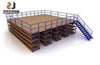 Boltless / Rivet Shelving Mezzanine Floor Systems , Max 6000mm Upright