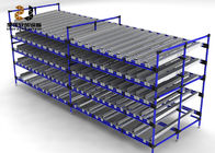 4 Tier Warehouse Adjustable Multi-Level Flow Rack High Efficiency
