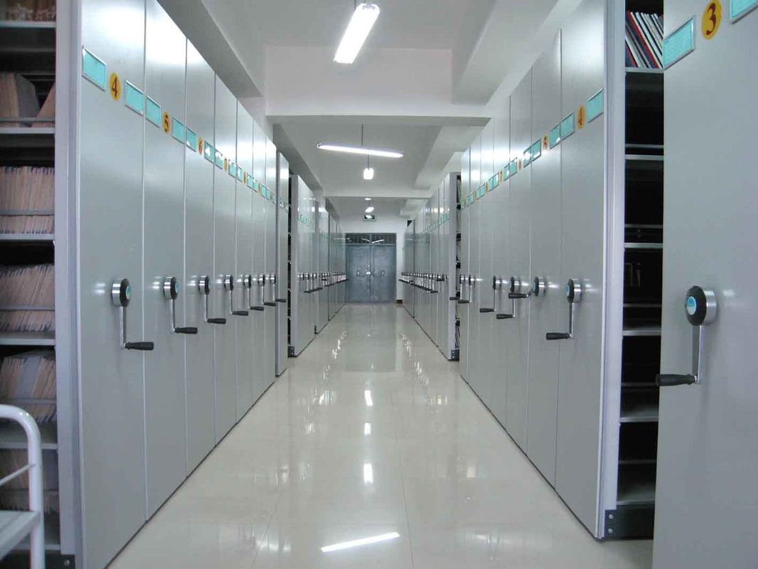 Steel Rolling High Density File Storage Systems For Library / School / Office / Bank
