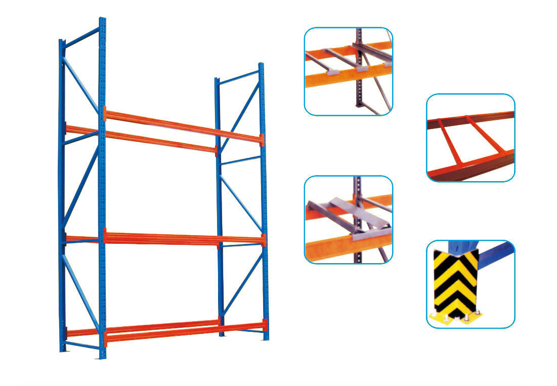 6000mm Height Long Span Heavy Duty Storage Racks With Powder Coat Paint Finish