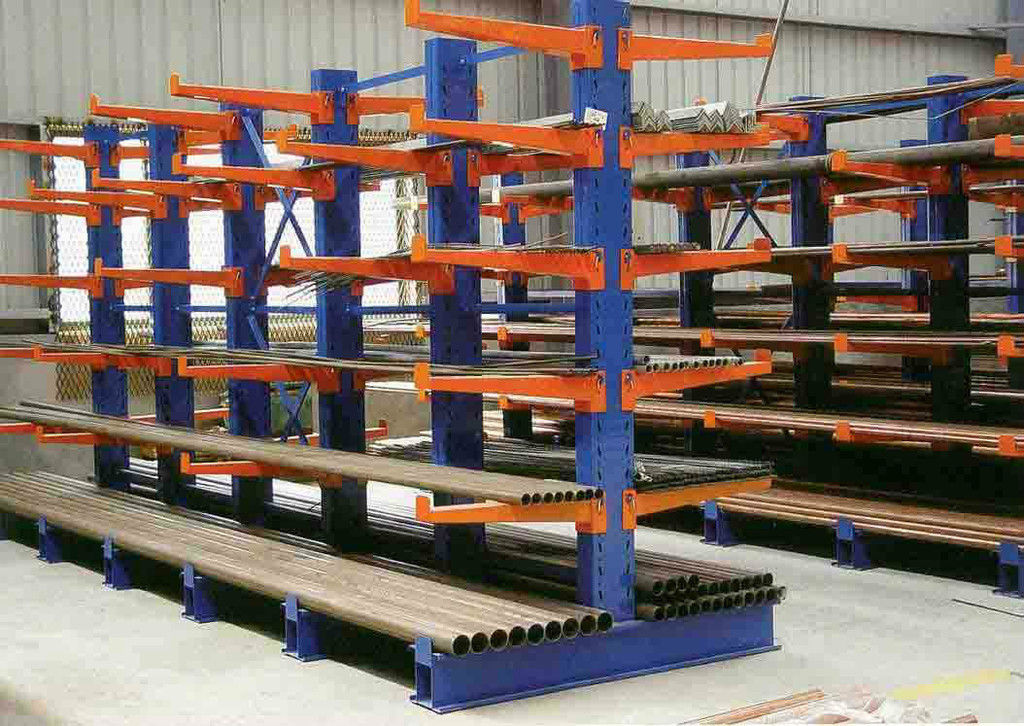 Mult Tiers Carbon Steel Cantilever Pallet Racking High Load Capacity For Industrial