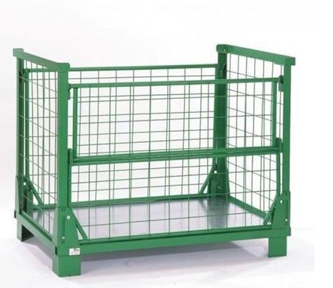 Multi Color Welded Wire Mesh Cage , Collapsible Steel Mesh Storage Cages