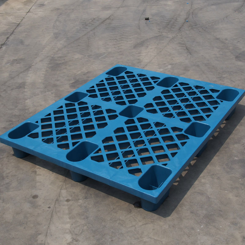 Stackable HDPE Industrial Plastic Pallets Single Faced For Chemical Fertilizer