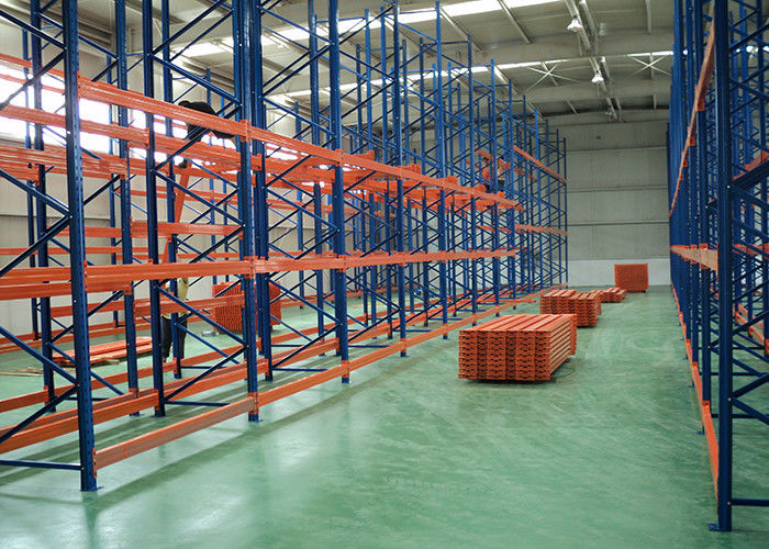 Multi Level Heavy Duty Storage Rack High Strength , Steel Pallet Racking For Warehouses