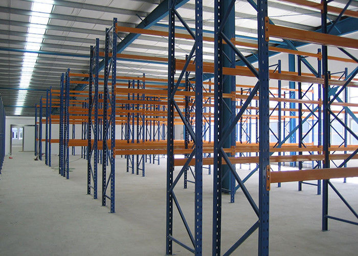 Multi Level Heavy Duty Storage Rack High Strength Steel Pallet Racking For Warehouses