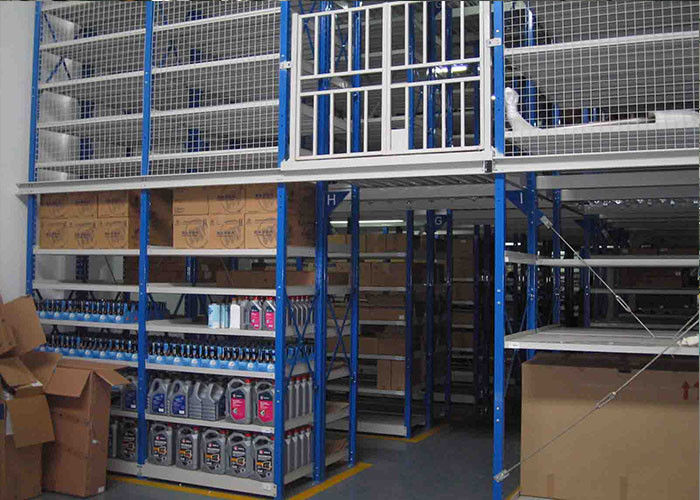 Rack Supported Mezzanine Industrial Steel Storage Racks Cold Rolled With Racking Frames