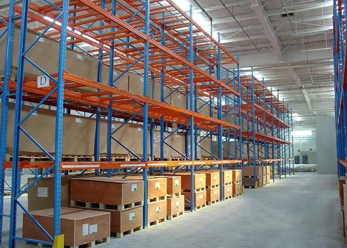 Multi Level Heavy Duty Industrial Pallet Racks , Cold Rolled Steel Storage Rack Systems