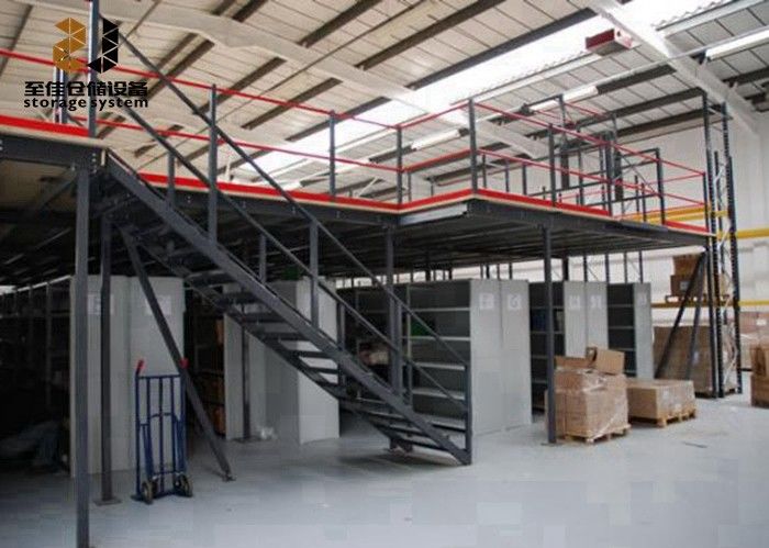 Steel Q235 / 245 Industrial Mezzanine Floors Capacity 500kg - 4000kg / Sqm