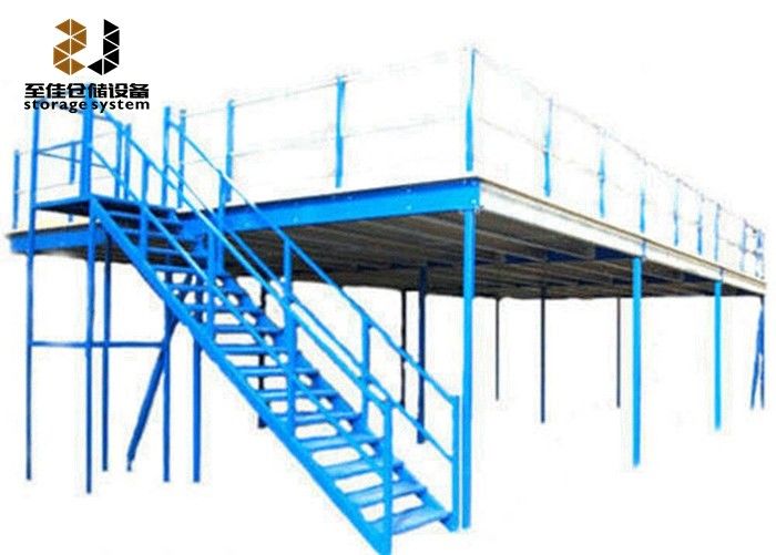 Steel Storage Mezzanine Platforms / Pallet Rack Supported Mezzanine