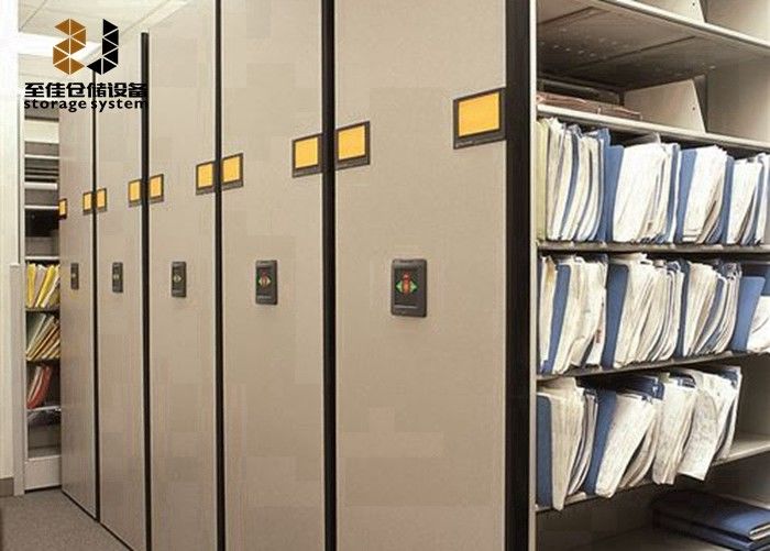 0.8-2.5mm Moving File Cabinets Shelf System Ratproof High Density Storage System