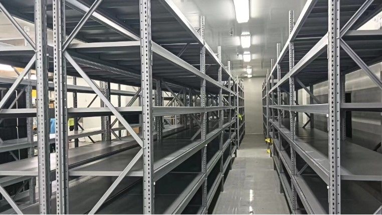 2-8 Layer Light Duty Steel Rack with Butterfly Hole Design Load Capacity Up to 500kg/Level