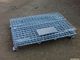 Heavy Duty Galvanized Metal Storage Cage / Folding Wire Mesh Container For Wearhouse