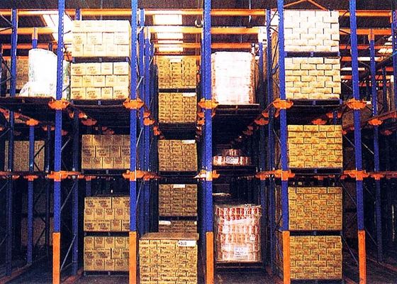 Heavy Duty Drive In Pallet Racking 1000-4000kg/Level Industrial Steel Racks