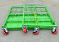 Folding Stackable Wire Mesh Storage Cages , Roll Cage Trolley For Transport
