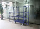 3 Tiers Steel Foldable Wire Mesh Cage , Mobile Storage Cages For Logistics