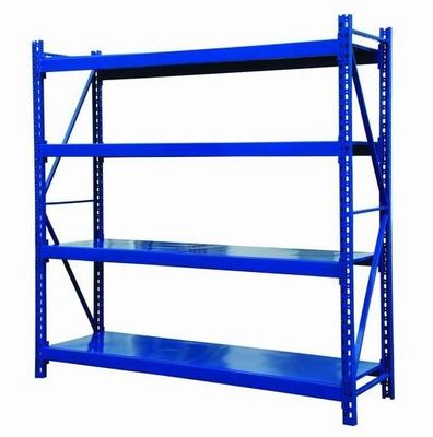 Medium Duty Industrial Steel Storage Racks 500kg/Layer Commercial Warehouse Shelving
