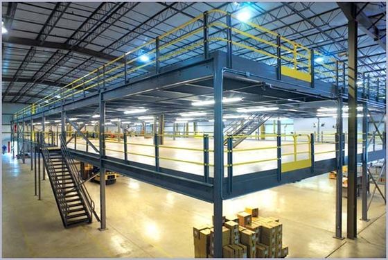 Multi Level Pallet Rack Supported Mezzanine , Steel Structure Mezzanine Floor