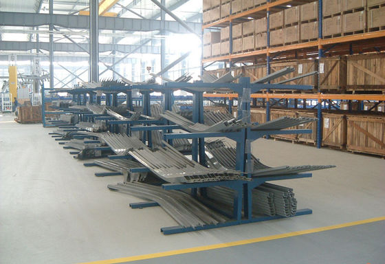 Steel Pipe Cantilever Pallet Racking , Heavy Duty Cantilever Racking System