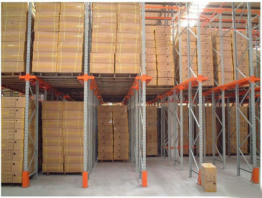 Cold Rolled Steel Drive In Drive Through Racking System For Industrial Warehouse