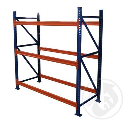 6000mm Height Long Span Heavy Duty Storage Racks With Powder Coat Paint Finish