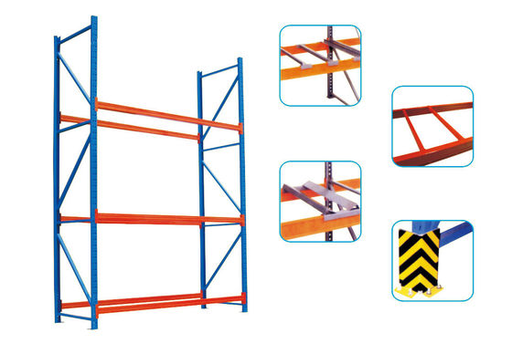 6000mm Height Long Span Heavy Duty Storage Racks With Powder Coat Paint Finish