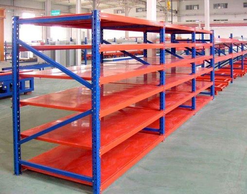 Durable Steel Medium Duty Shelving System Upright Frame For Warehouse Storage