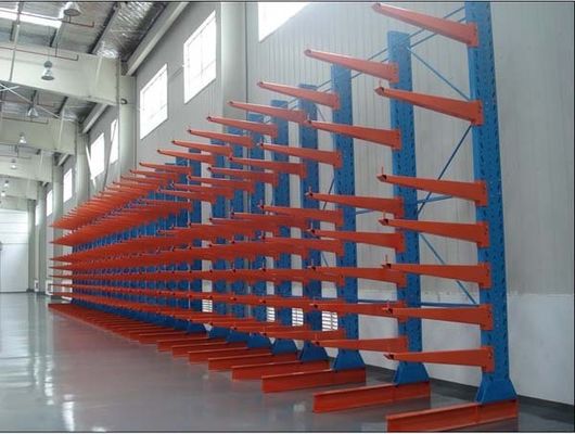 Industrial Steel Cantilever Pipe Rack For Heavy Duty Warehouse CE Certificate