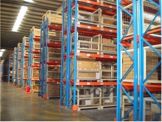 Industrial Adjustable Heavy Duty Pallet Racks Double Deep For Distribution Centers
