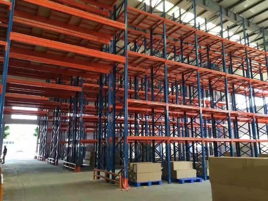 Bridge Structure Adaptable Selective Pallet Rack With Powder Coat Paint Finish